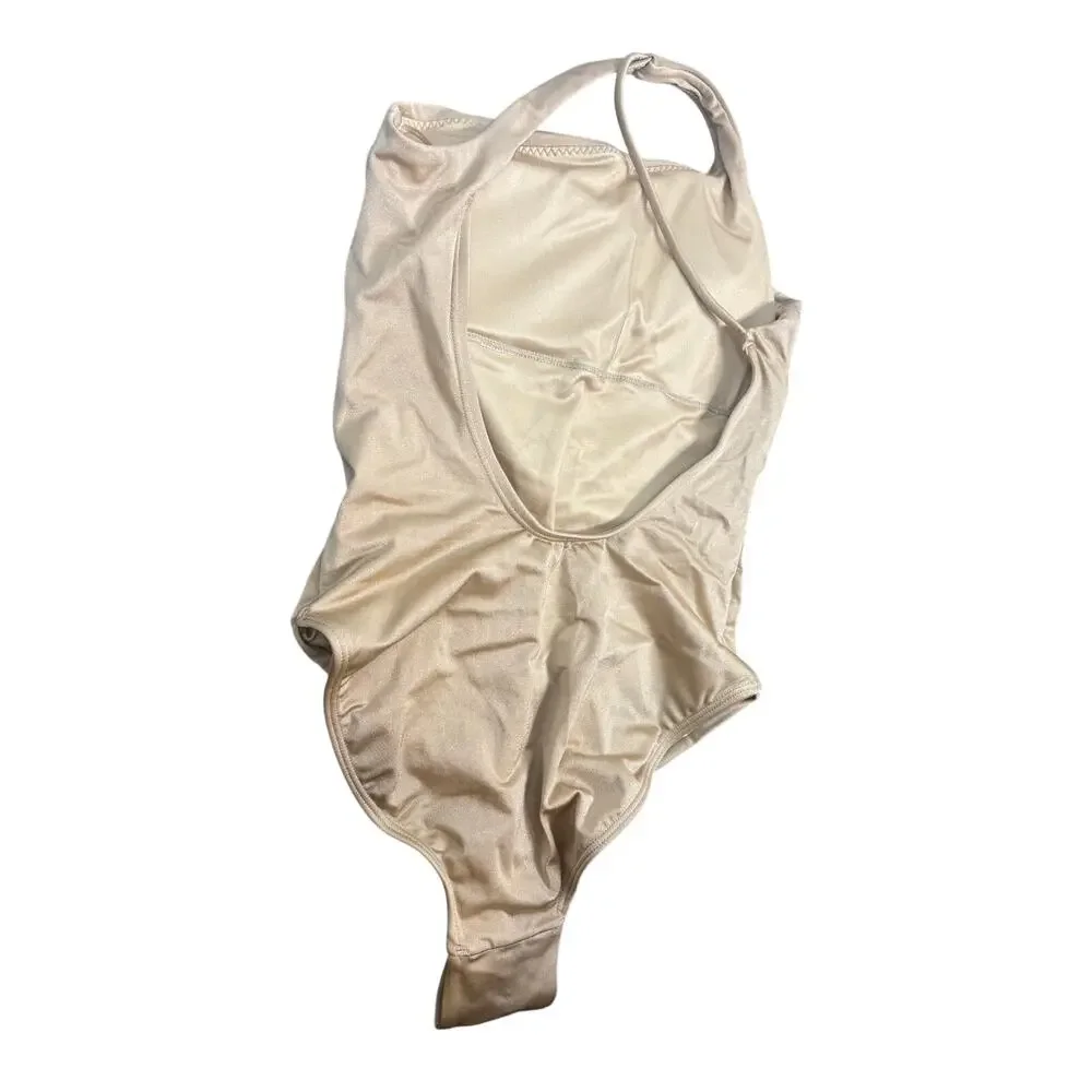 Peixoto One Shoulder One Piece Swimsuit Shimmer Metallic Beach Resort Pool XS
